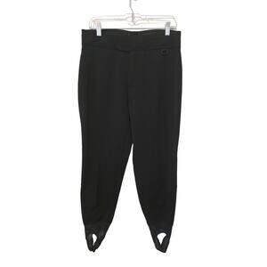 Schoeller Black Vintage Skifans Sturrup Stretch Winter Ski Pants Women's 14